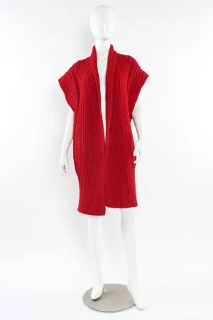 Wool Knit Duster Vest