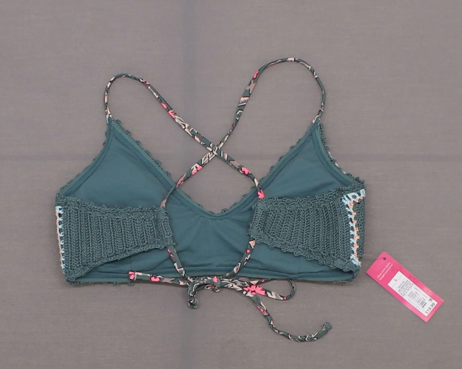 Xhilaration Women's Crochet Bralette Bikini Top