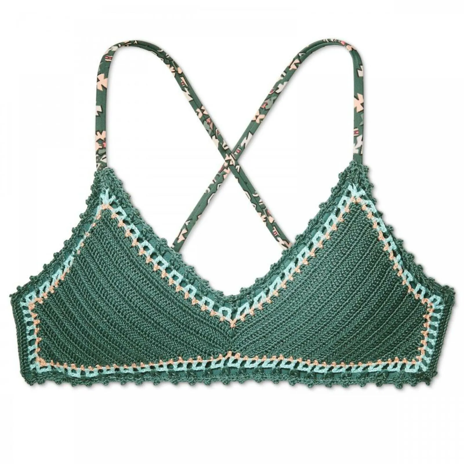 Xhilaration Women's Crochet Bralette Bikini Top