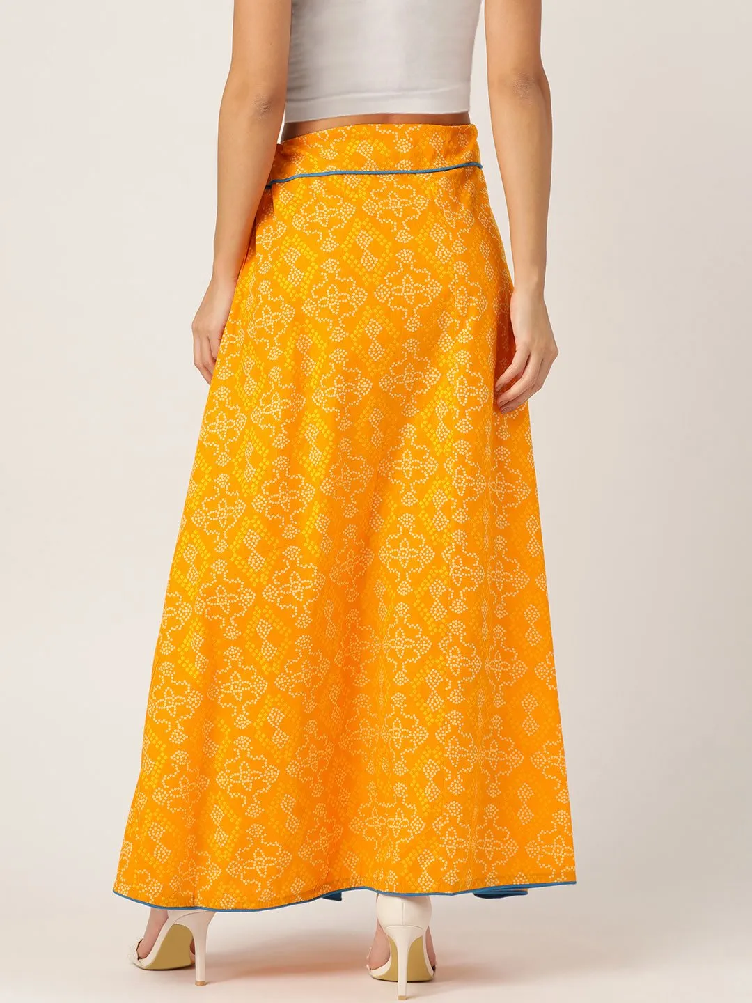 YELLOW BANDHINI SKIRT