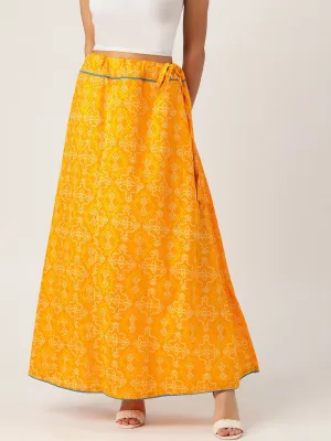 YELLOW BANDHINI SKIRT