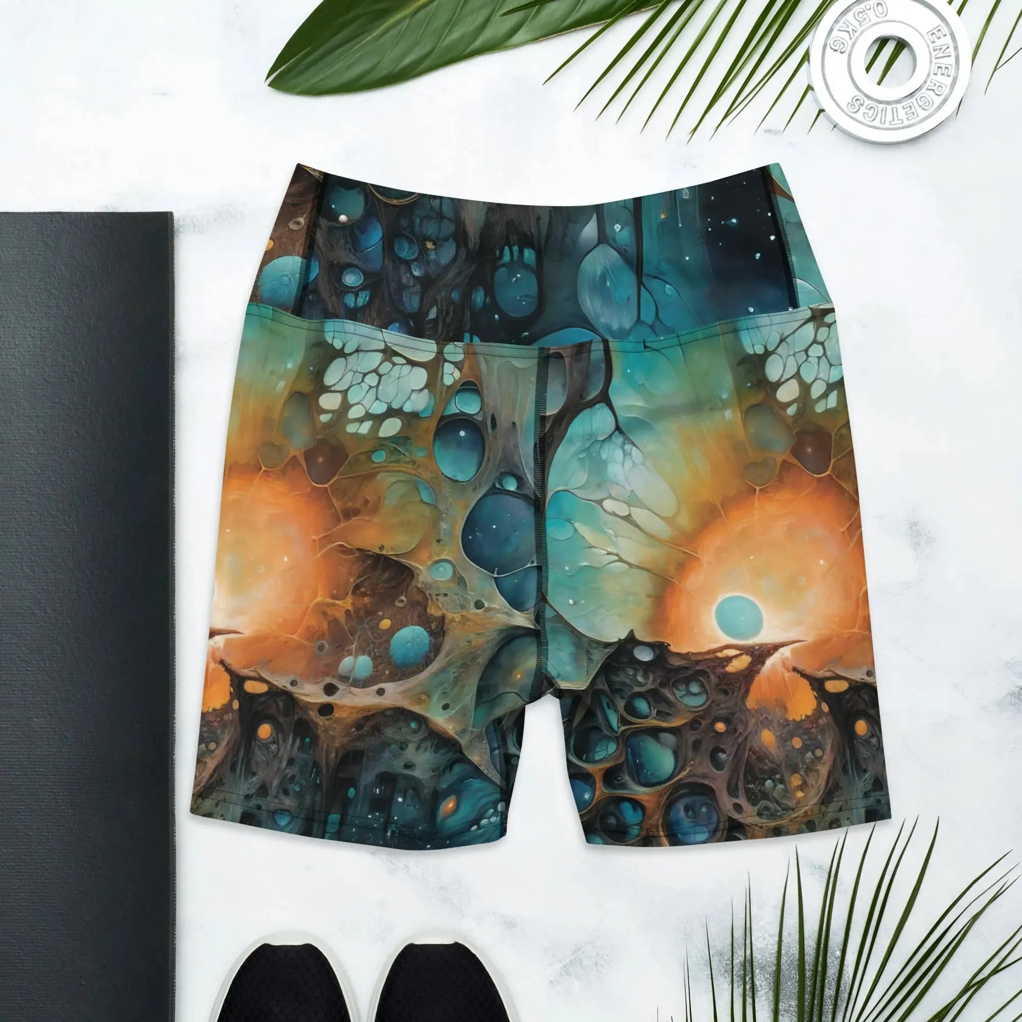 Yoga Shorts - Chthonic Echoes