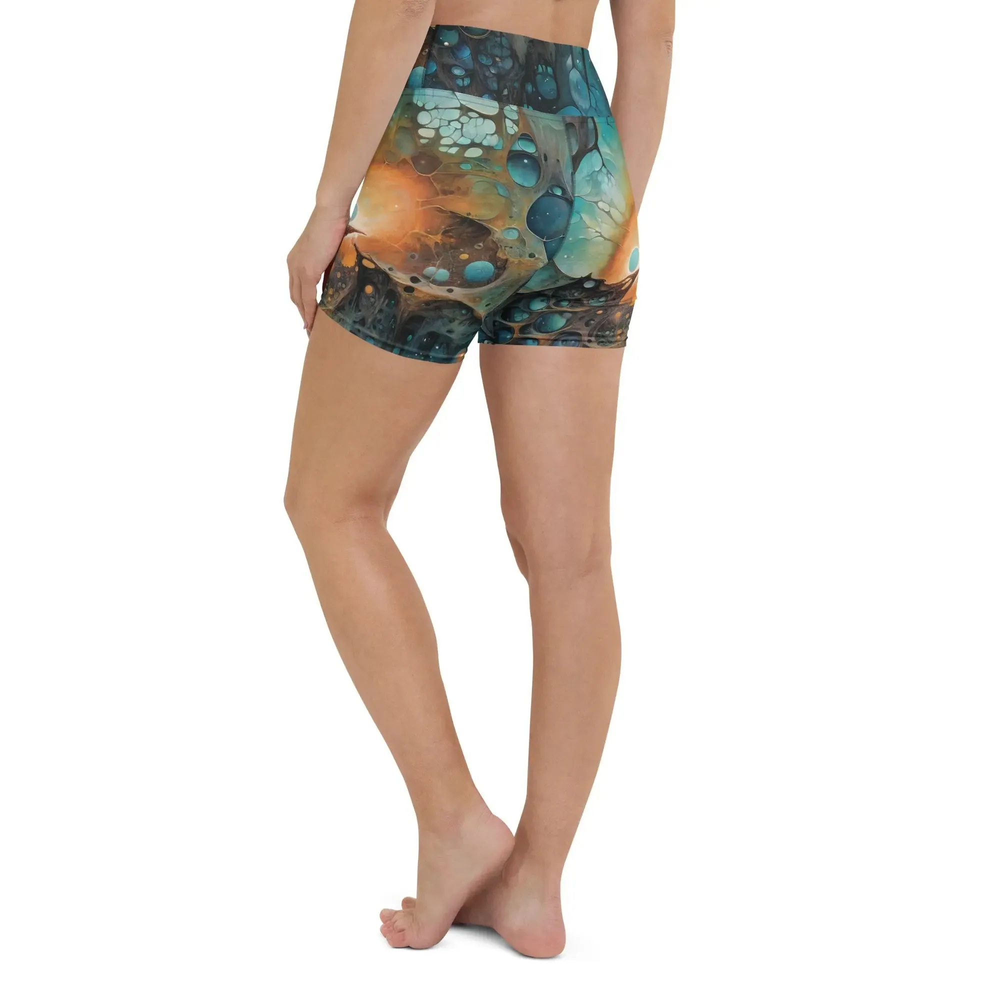 Yoga Shorts - Chthonic Echoes