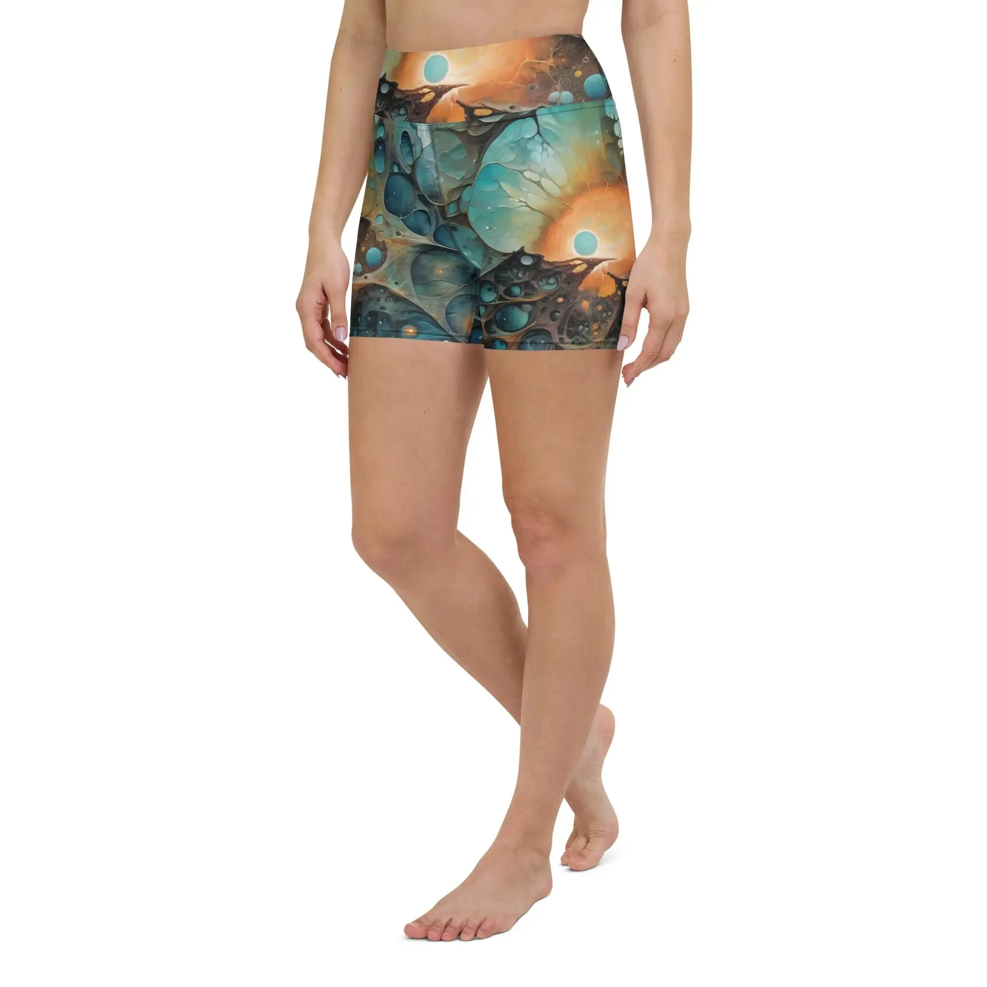 Yoga Shorts - Chthonic Echoes