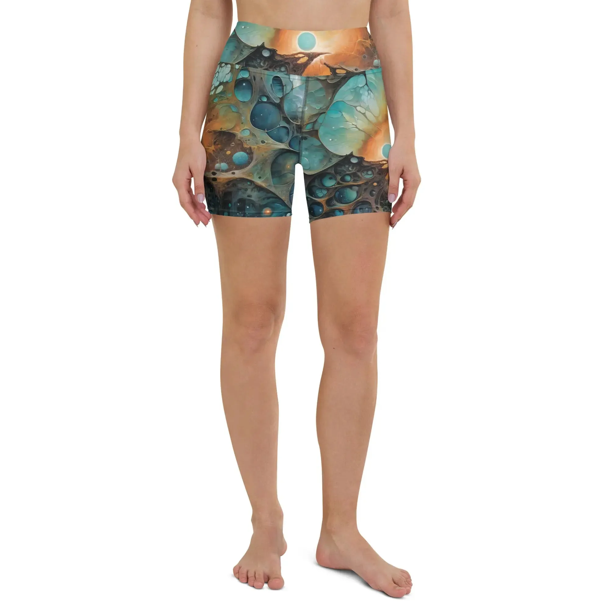 Yoga Shorts - Chthonic Echoes