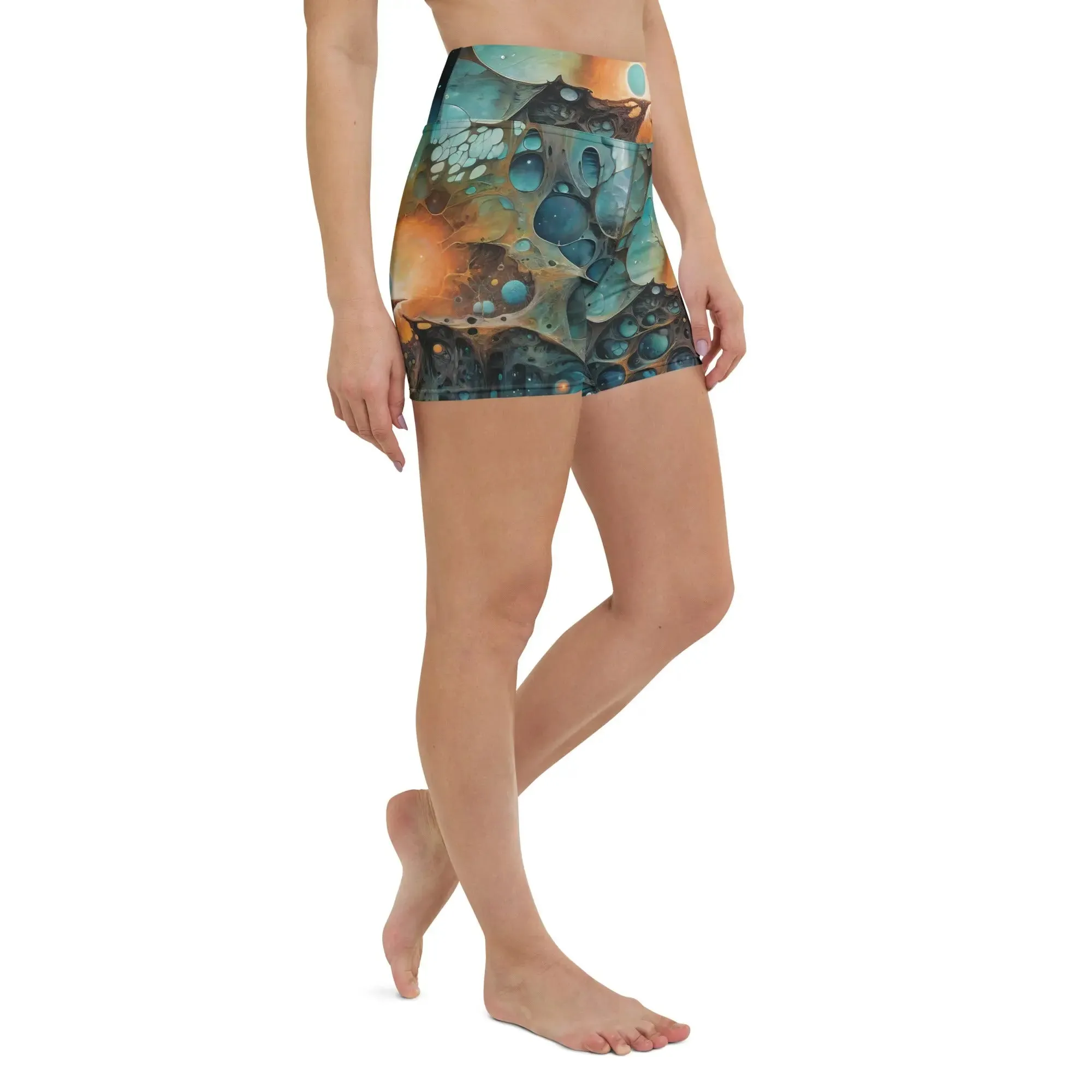 Yoga Shorts - Chthonic Echoes