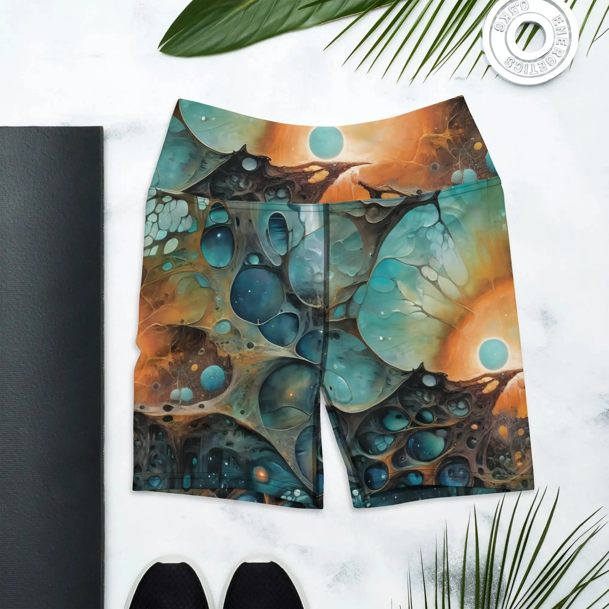 Yoga Shorts - Chthonic Echoes