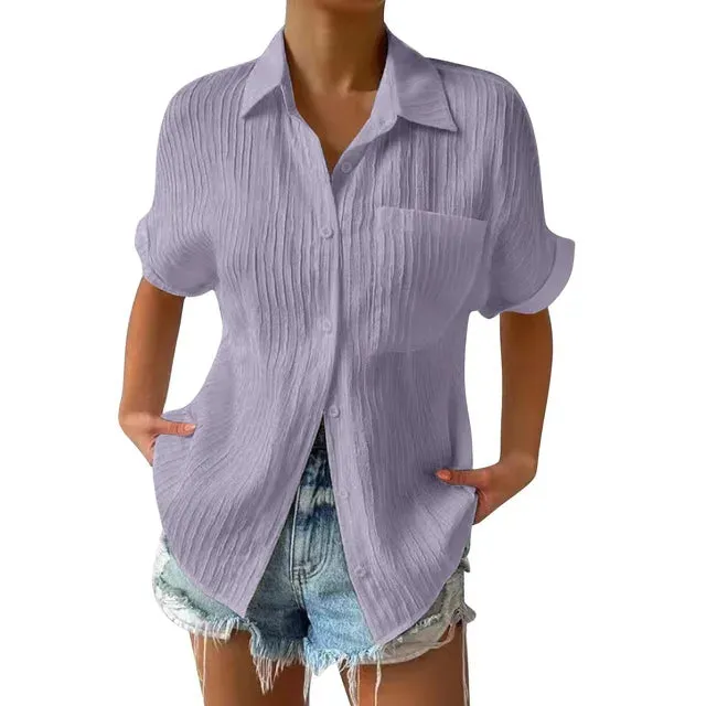 Yordan's - Pocket Short Sleeved Collared Shirt